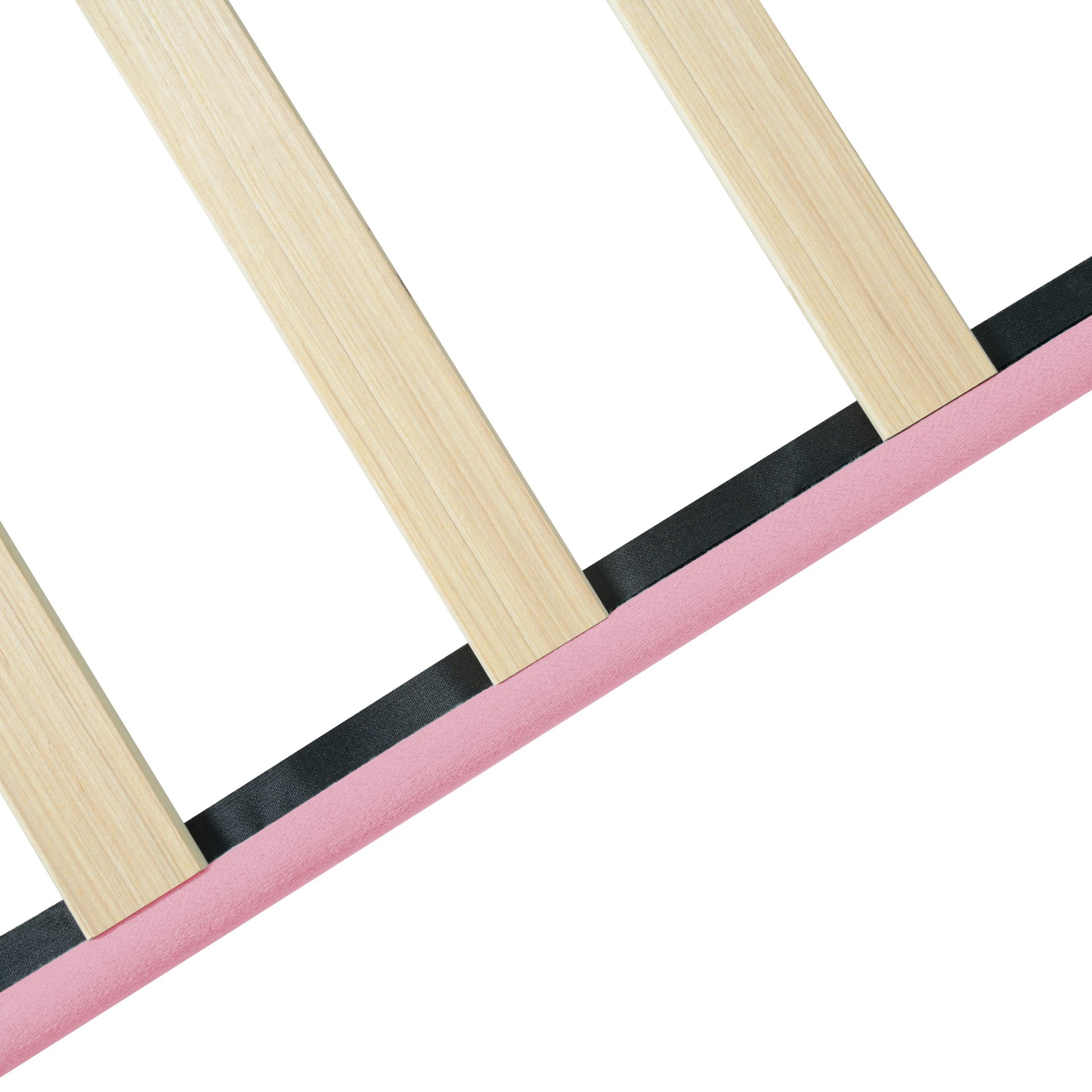 Modern Upholstered Queen Size Platform Bed Frame With Button Tufted Linen Headboard - Pink - Image 11