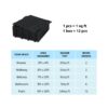 Interlocking Deck Tiles Plastic Waterproof Outdoor All Weather Anti-Slip Bathroom Shower Balcony Porch Strong Weight Capacity Upto 6613 Lbs, Rosette Pattern Pack Of 12 - Black - Image 11