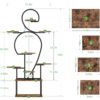 Plant Stand Indoor With Grow Light, 9 Tiered 63" Tall Indoor Plant Shelves For Multiple Plants - Walnut / Black - Image 3