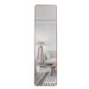 4Th Generation Floor Standing Full Length Mirror Wall Mounted Glass - Transparent - Image 5