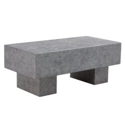 Modern Simple Texture Coffee Table With Spacious Top And Sturdy Legs - Gray