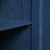 Elegant Sideboard With Sophisticated Wavy Pattern Doors And Arched Groove Design, Adjustable 4 Door Layout - Navy Blue - Image 6