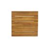 Outdoor Bar Stool With Slat Design And Metal Frame (Set of 2) - Teak / Black - Image 8