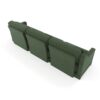 Elegant 3 Seater Sofa With Lumbar Pillow Ergonomic Chenille Upholstery Wooden Base - Green - Image 23