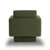 360° Modern Swivel Accent Chairs Round Armchair, Thick Padded Lounge Sofa Upholstered Comfy (Set of 2) - Green - Image 8