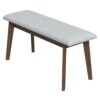 Carlos-Upholstered Bench - Gray - Image 8