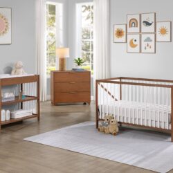 Pixie Zen - 3 In 1 Crib - Walnut / White
