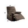 Arcadia - Woven Motion Recliner - Light Brown - Image 2