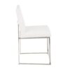Fuji - Contemporary High-Back Dining Chair (Set of 2) - White - Image 3