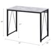 Zaidin - Writing Desk - Antique White / Black - Image 6