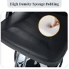 Classic Reclining Barber Chair Salon Chair For Hair Stylist With Heavy Duty Hydraulic Pump, 360° Rotation, Tattoo Chair Shampoo Beauty Salon Equipment, Max Load Weight 330 Lbs - Black - Image 9
