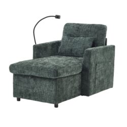 Multifunctional Recliner Sofa With Storage And Cell Phone Stand For Living Room And Bedroom - Emerald