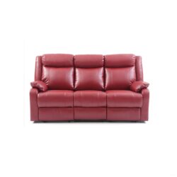 Stylish Contemporary Reclining Sofa - Red