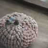 Chenille Weighted Pumpkin Ornament Decor For Holiday Harvest Festival Fall Festival & Thanksgiving (Set of 2) - Dark Brown - Image 2