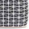 Noreen - Square Pouf - Slate Gray / White - Image 2