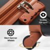 Hardshell Luggage Sets 2 Pieces + Bag Spinner Suitcase With Tsa Lock Lightweight 20" / 28" - Black / Brown - Image 4