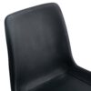 Modern Dining Chair Set With Curved Cushion And Metal Legs For Comfort (Set of 4) - Black - Image 15