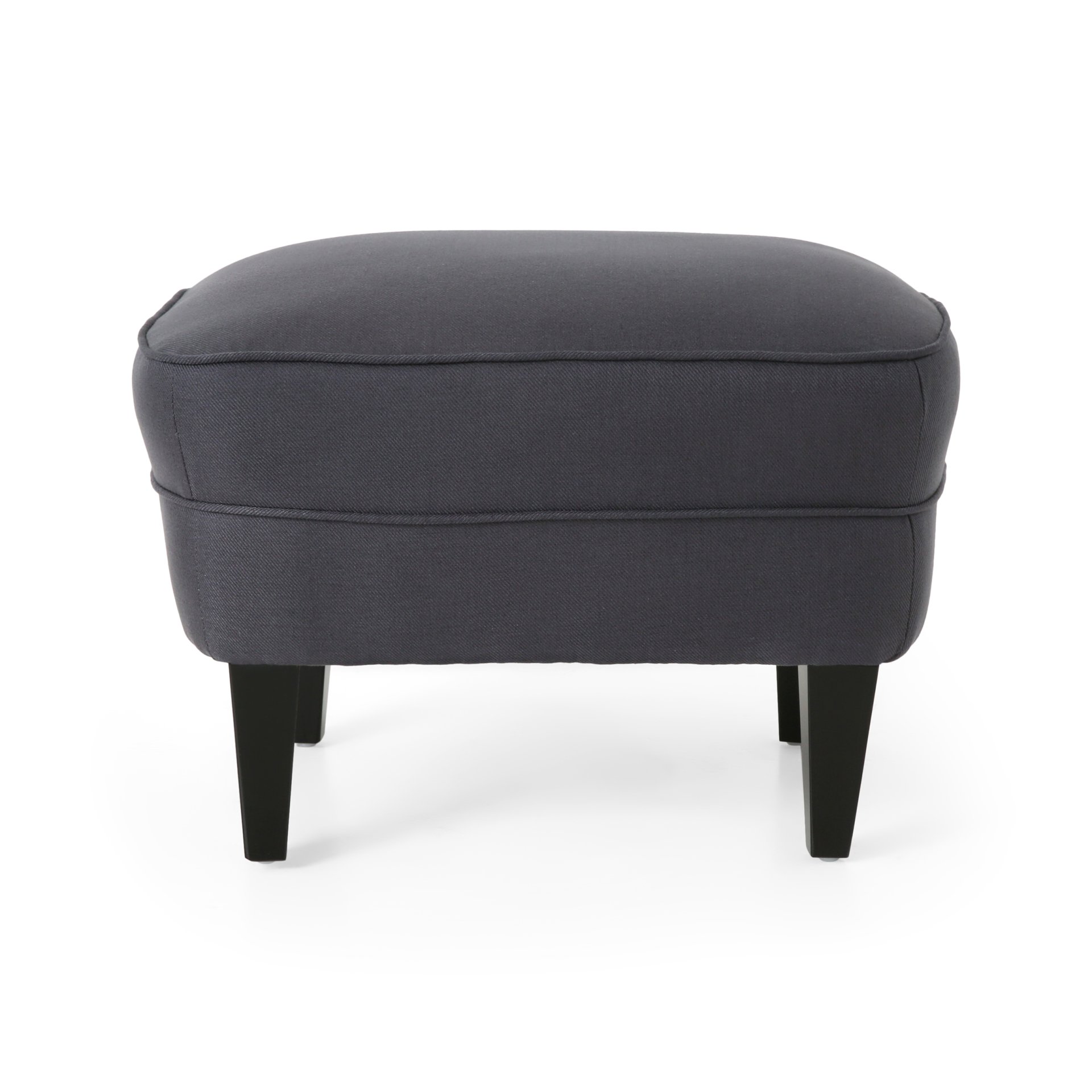 Enchante, Living Room Set With Tufted Back Club Chair And Ottoman - Gray - Image 6