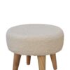 Petite Footstool - Cream / Brown - Image 6