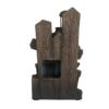 Water Fountain With Antique Water Pump Design And LED Light - Brown / Gray - Image 6