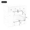 Modern Wall Mounted Bathroom Vanity With Sink, Soft Close Drawer, Adjustable Shelf, Toilet Paper Holder - Black - Image 10