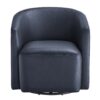 Ardena - Modern Swivel Barrel Chair - Blue - Image 14