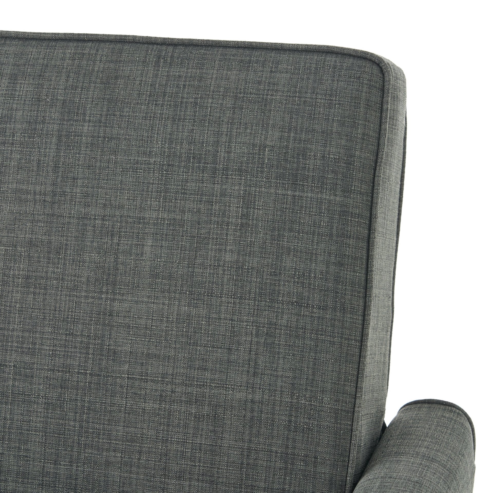 Linen Push Back Chair For Elegant Home - Dark Gray - Image 17