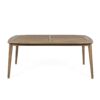 Acacia Wood Dining Table 8 Person Outdoor Table, Farmhouse Furniture For Patio, Garden, Backyard - Light Brown - Image 5