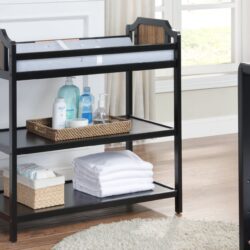 Brees - Changing Table - Black, Brownstone