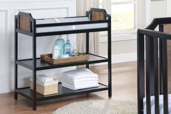 Brees - Changing Table - Black, Brownstone