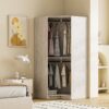 Polygon - Corner Wardrobe - Natural - Image 19