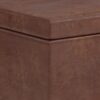Avalon - Extra Large Storage Ottoman Bench - Distressed Saddle Brown - Image 8