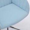 Adjustable Office Chair, Home Bedroom, Ergonomic Swivel Chair, Backrest Seat, Comfortable For Long Sitting - Baby Blue - Image 8