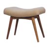 Boucle Curved Bench - Cream - Image 2