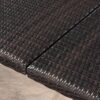 Outdoor Square Rattan Wicker Dining Table - Brown - Image 4