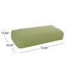 Kasper - Water Resistant 6'X3' Lounger Bean Bag - Green - Image 3