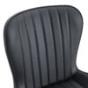 Minimalist Ergonomic Dining Chair (Set of 4) With Curved Cushions And Metal Frame - Black - Image 14