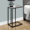 Accent Table, C - Shaped, Contemporary & Convenient Design - Gray - Image 4