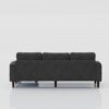Convertible Combo Sofa, Sofa L Shaped, Sofa With Storage Cabinet Footstool, Living Room Sofa, Living Room 3 Seat Combo Sofa - Dark Gray - Image 12