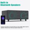 Modern Smart Coffee Table With Built-In Fridge - Bluetooth Speaker, Wireless Charging, Touch Control Panel, USB Interface, Outlet Protection, Atmosphere Light - Black - Image 8
