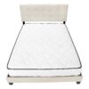 Queen Size Bed Upholstered Transitional - Beige - Image 5