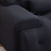 Large Size 2 Seater Sofa, Pure Foam Comfy Sofa Couch, Modern Lounge Sofa For Living Room, Apartment - Dark Gray - Image 6