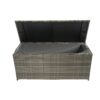 Outdoor Storage Box, 113 Gallon Wicker Patio Deck Boxes With Lid, Outdoor Cushion Storage For Kids Toys, Pillows, Towel, Wicker - Gray - Image 8