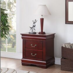 Louis Philippe - Nightstand, Elegant Design - Cherry