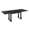 Modern 6 Piece Extendable Dining Table Set With 4 Wicker Back Upholstered Dining Chairs And Long Bench, 2 Removable Leaf - Espresso - Image 12