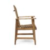 Outdoor Weather Resistant Acacia Wood Adirondack Dining Chairs Set (Set of 2) - Natural - Image 7