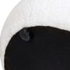 Nest - Low Round Upholstered Ottoman - Almond White - Image 3