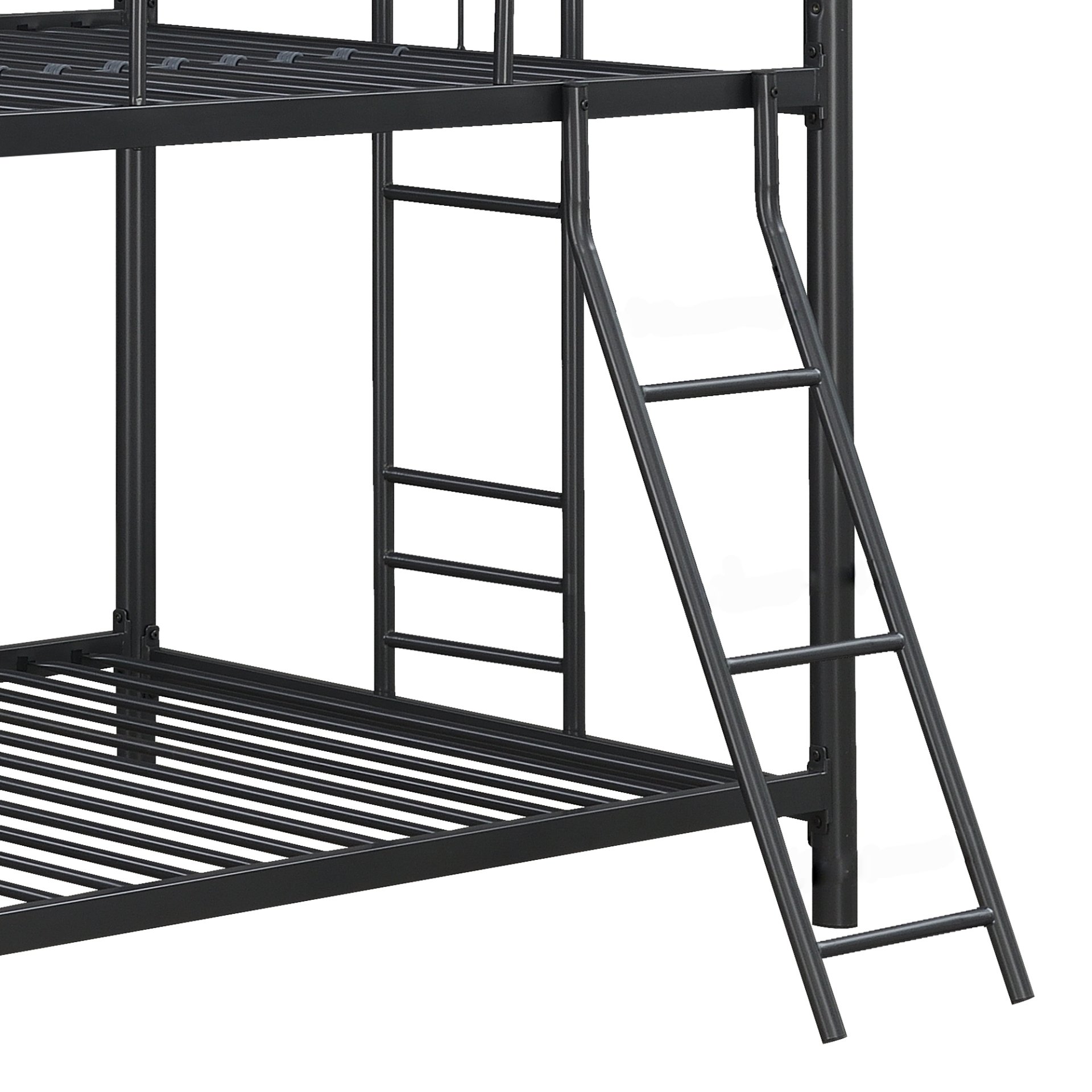 Triple Bunk Bed, Twin / Twin / Twin - Black - Image 5