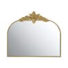 Arched Mirror With Metal Frame, Wall Mounted Mirror For Living Room Bedrrom - Gold - Image 2