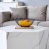 Modern Coffee Table With Complex Texture Patterns, Stylish And Durable Design - White - Image 10